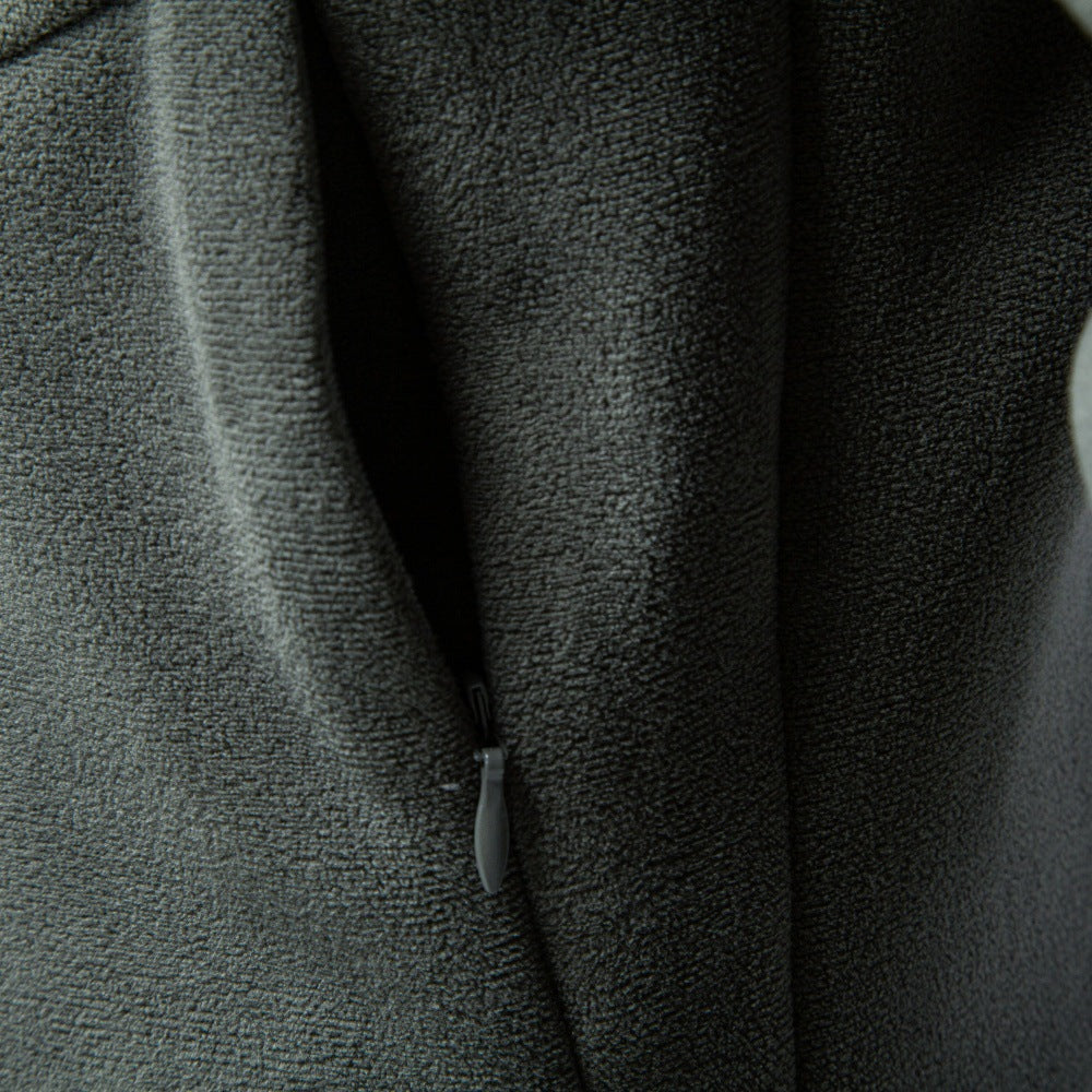Oulizhong Mock-neck Epaule goutte Hommes Loungewear Hoodie