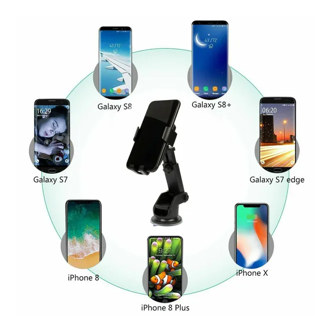 Support de chargeur de voiture sans fil sans fil Qi Support 2 en 1 pour téléphone cellulaire