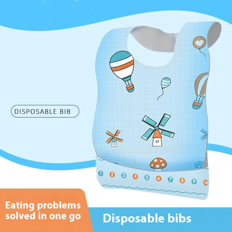 Bébé jetable Bib Emballage indépendant Serviette Salive