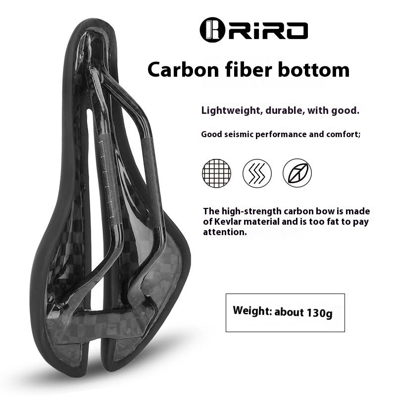 Ultra-léger Carbon Fibre VTT Coussin Saddle Hollow Racing Respirant