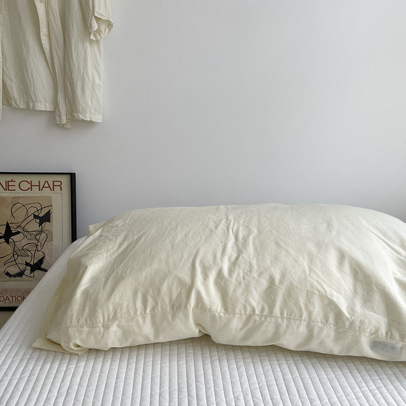 Coussin en coton lavé tout coton