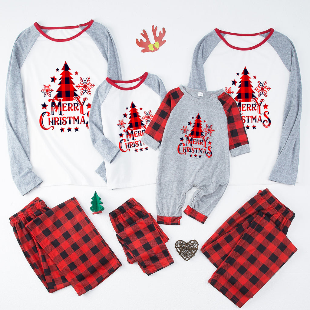 European and American Parent-child Homewear Vêtements de Noël Homewear Parent-child