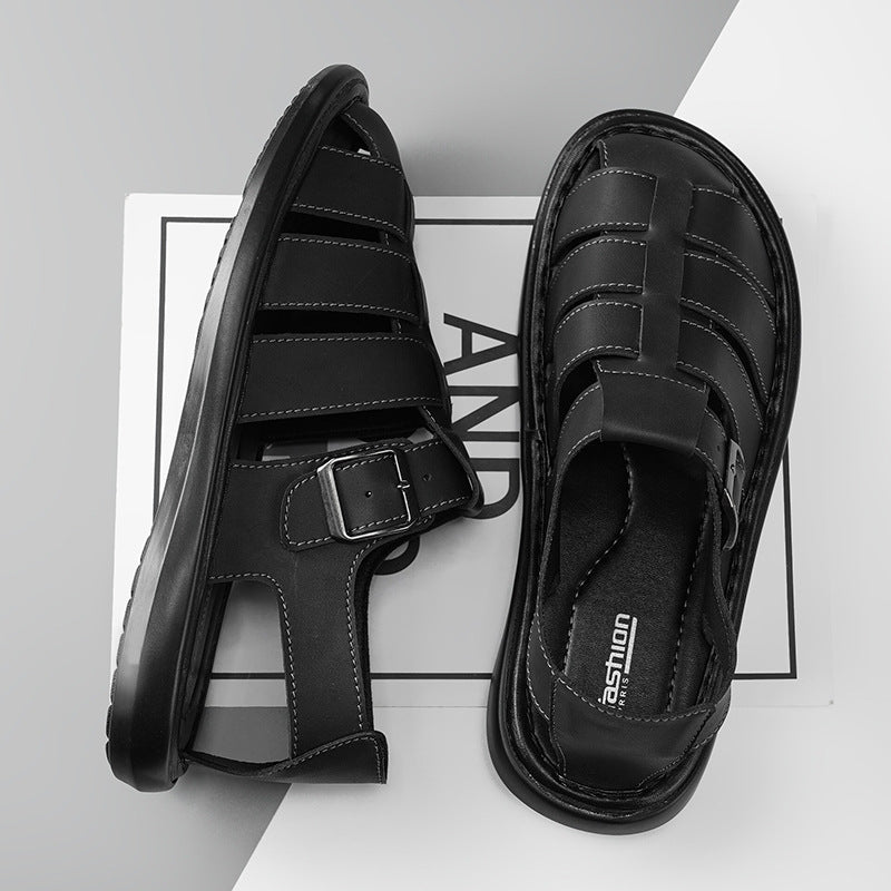 Sandales à la mode tissées à la main pour hommes