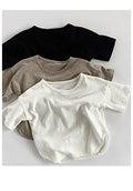 Été Coton pour enfants et lin Short rayé vertical