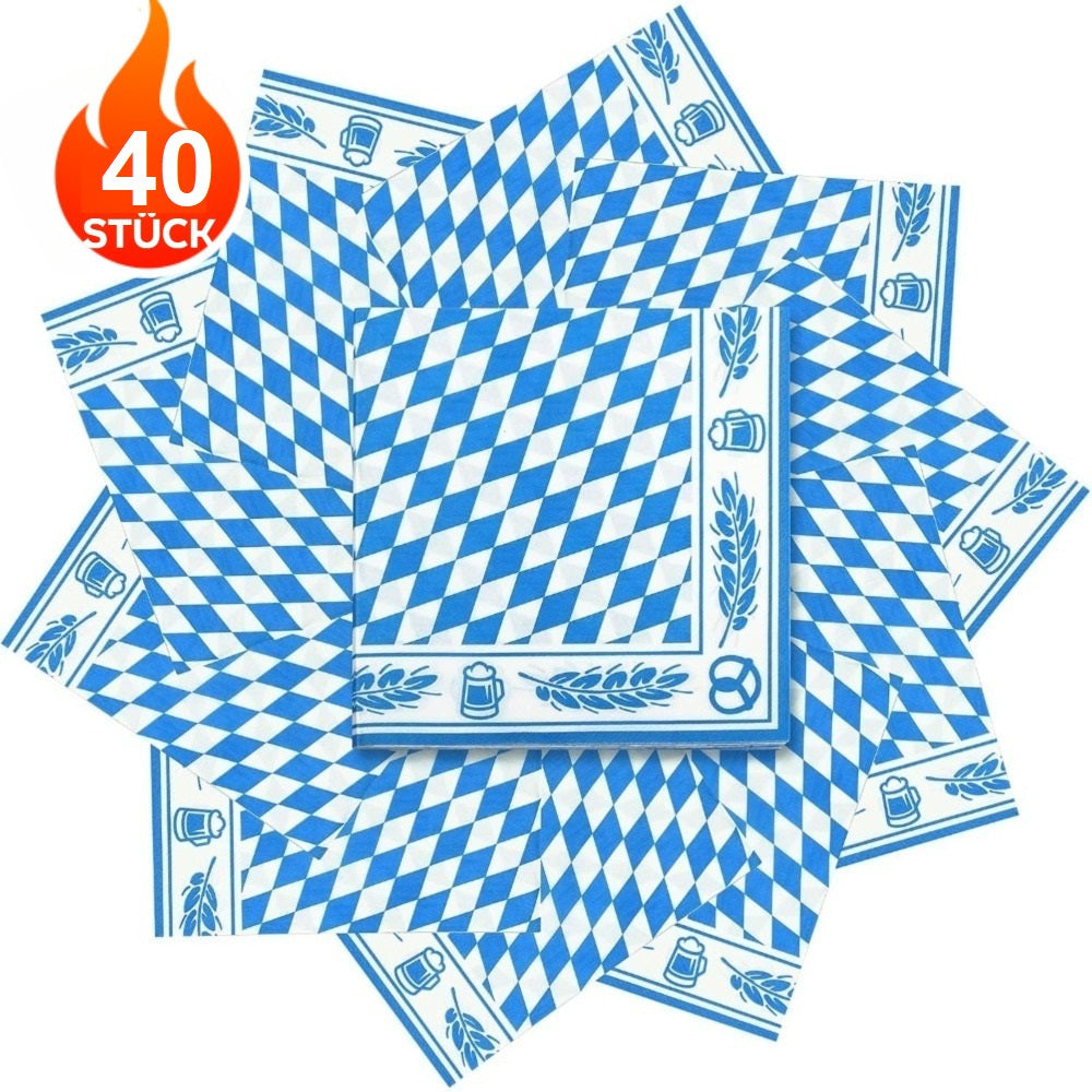 Paquet de 40 serviettes Oktoberfest
