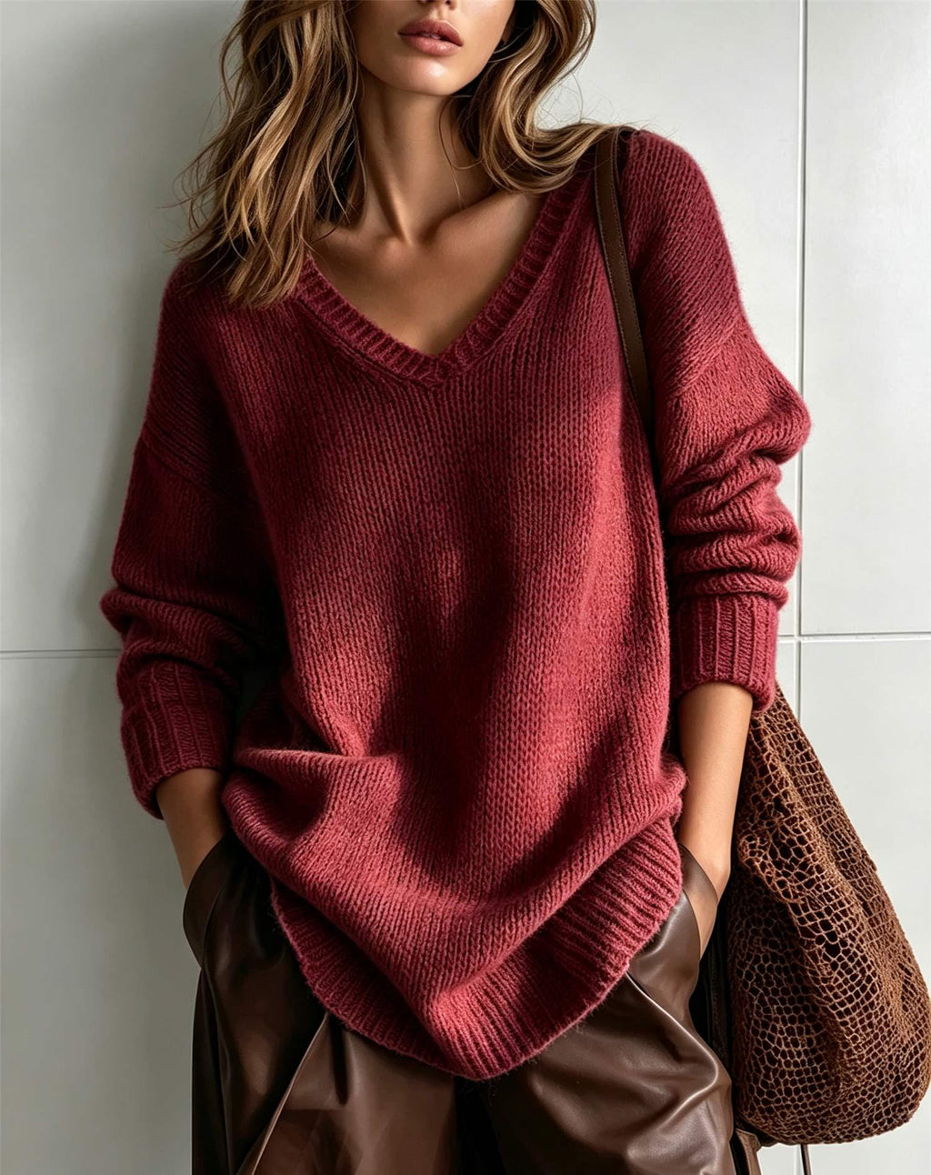 Sweater de style européen et américain pour les femmes