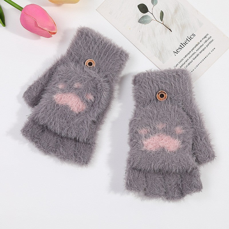 Gants de griffe de chat à moitié pointu