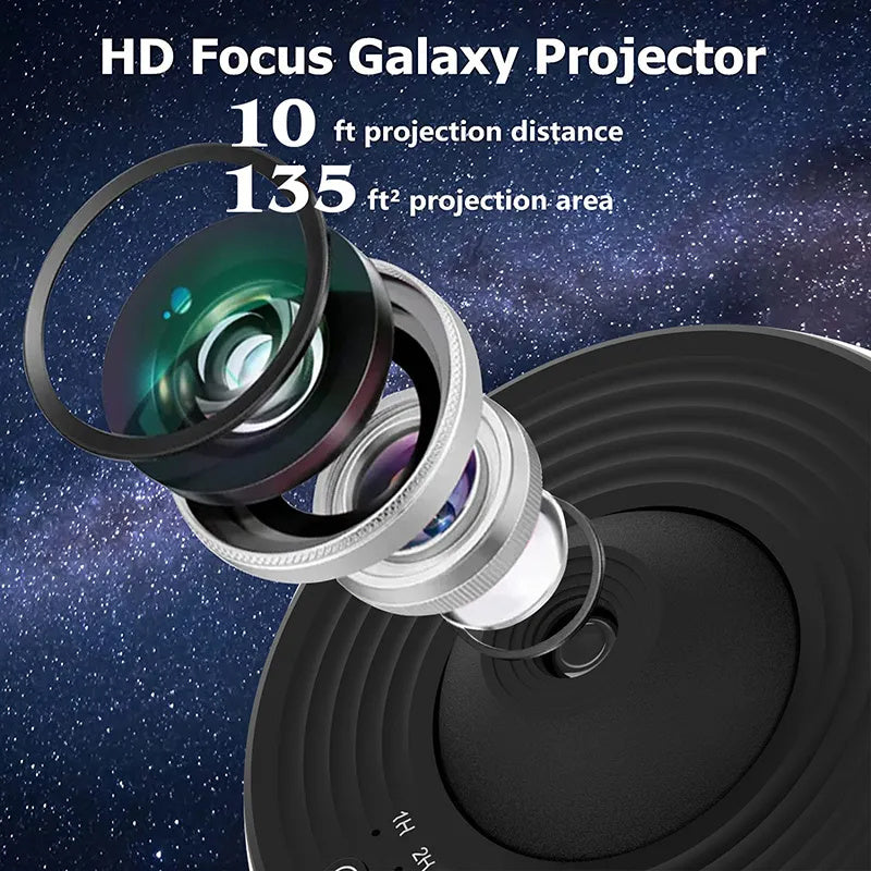 Projecteur Galaxy de nuit Starry Sky Projector 360 Rotate Lampe Planétarium pour les enfants Lit