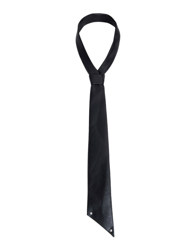 Style Design Tie en cuir et chemise à la main haute fin Bow Tie
