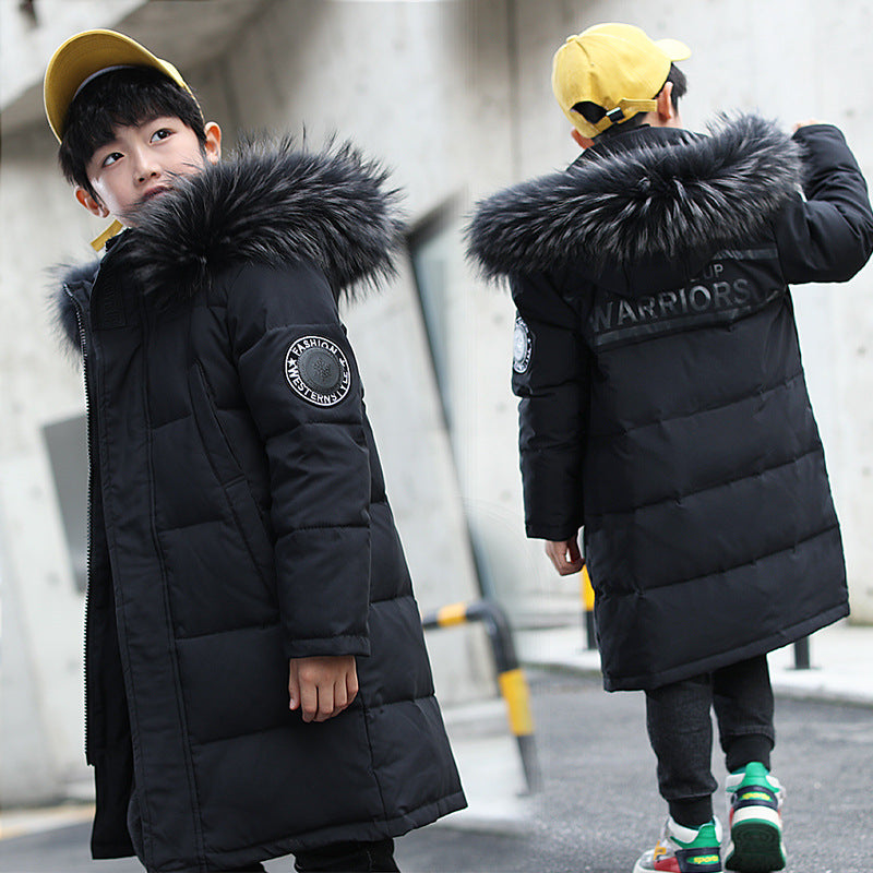 Mi-longueur Veste blanche épaisse Duck Down