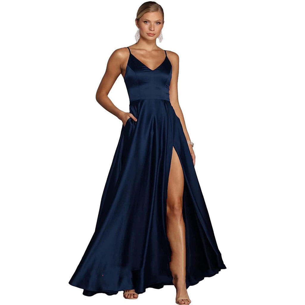 Robe longue de tempérament polyvalent pour femmes