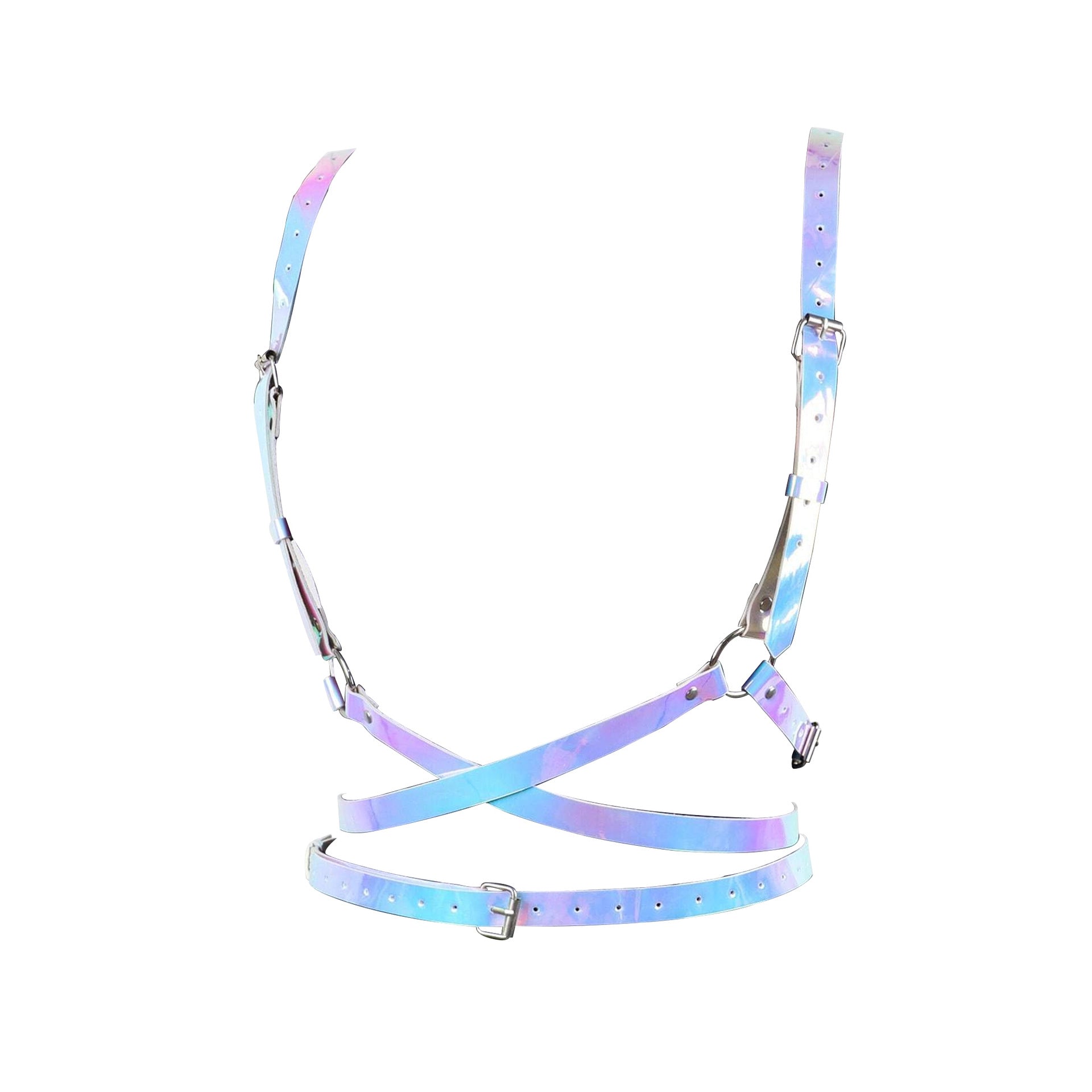 Ceinture de chaîne multicouche en cuir Angel Wings