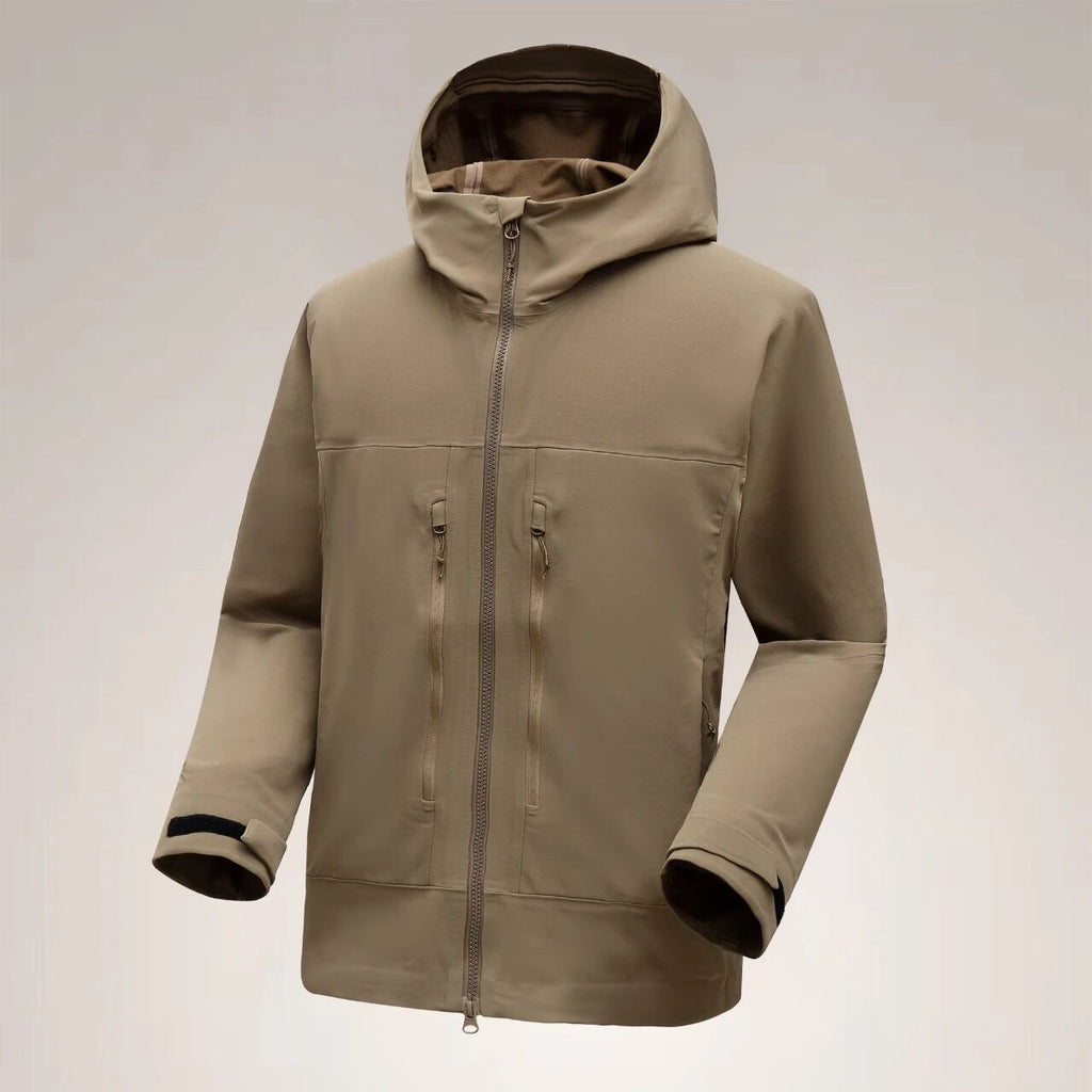 Veste à capuche en coque souple pour hommes