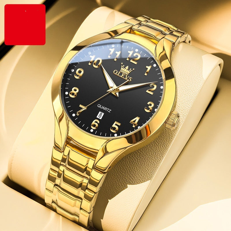 Mode polyvalente pour hommes Montre à quartz à cadran tridimensionnel