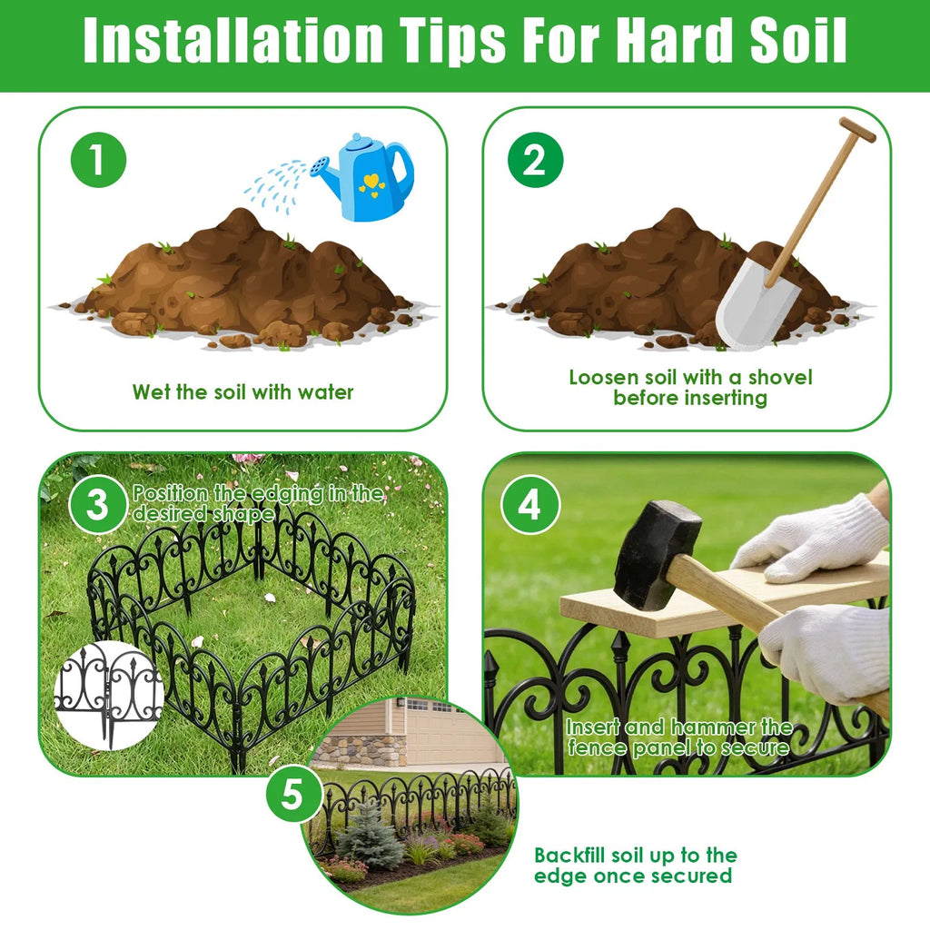 10 packs de jardin flexible Edging