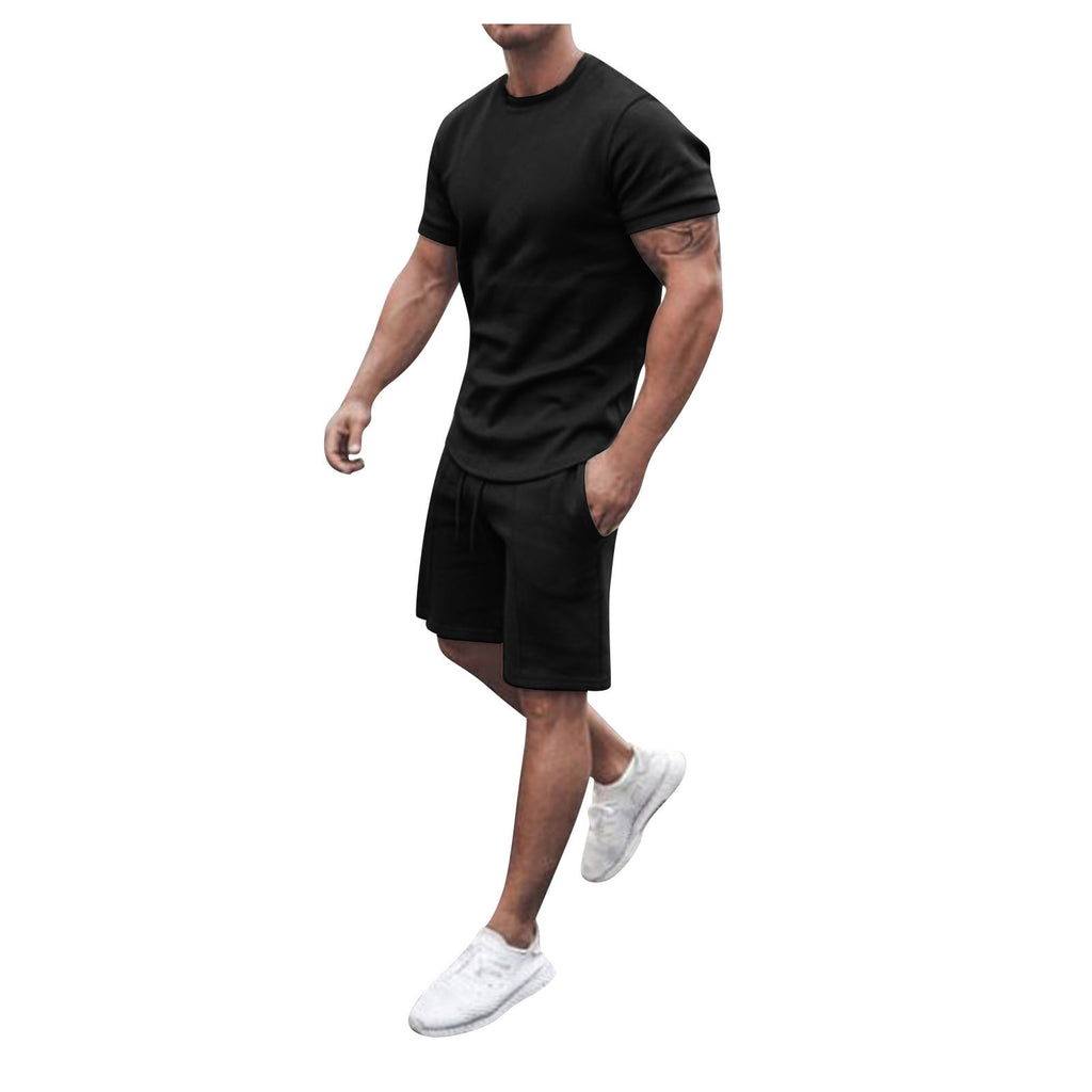 European and American Ebay Homme d'été Shorts à manches courtes Suit Sports Casual Men's Fash