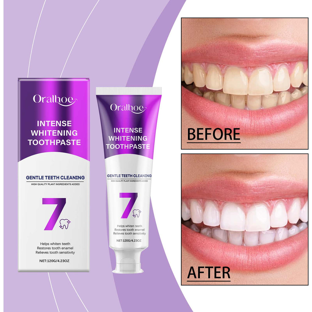Suppression des taches de dents Blanc vif Dentifrice 120g 1box