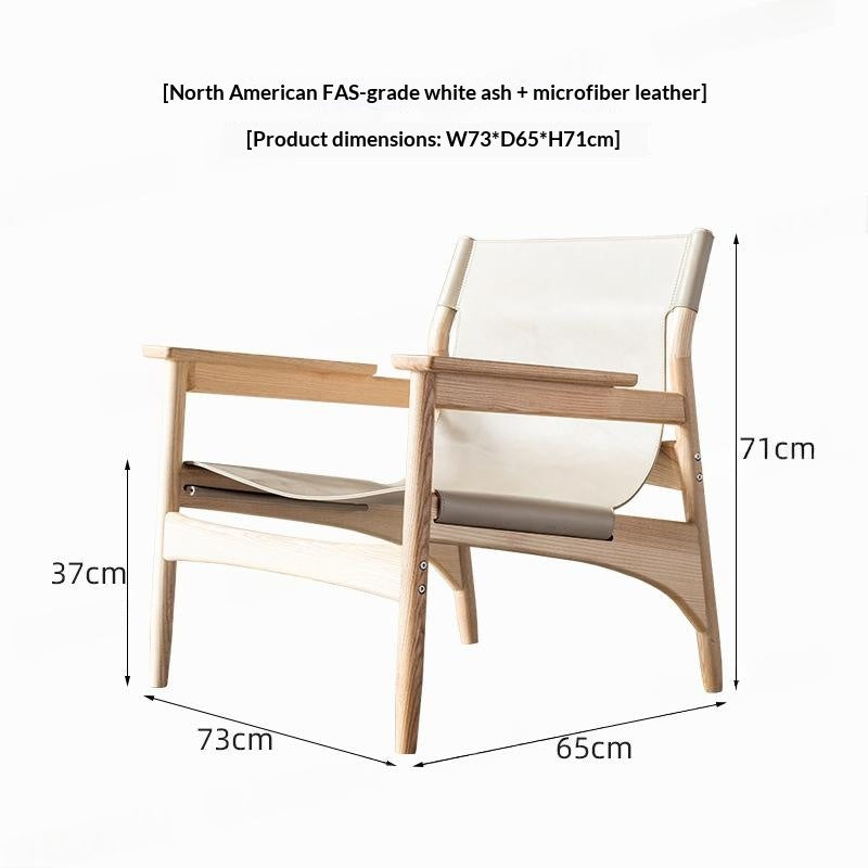 Chaise de canapé en toile de bois massif nordique