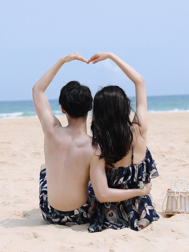 Seaside Beach Couple Lune de miel Vacances maillot de bain