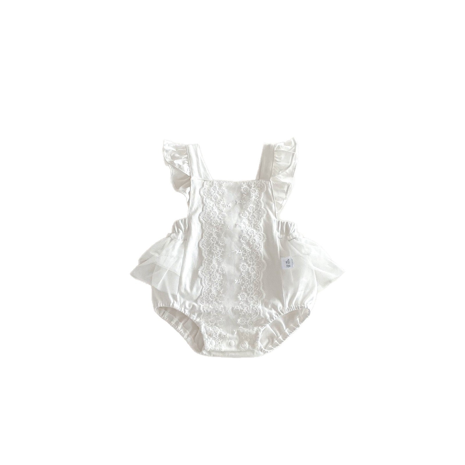 Romper de dentelle d'été pour les filles de bébé