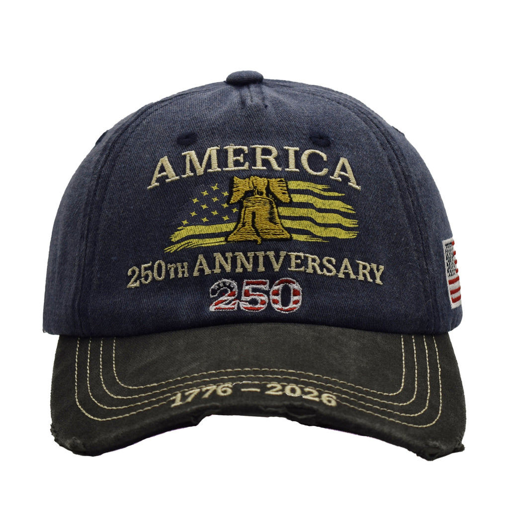 Broderie 250e anniversaire Chapeau commémoratif Casquette de baseball