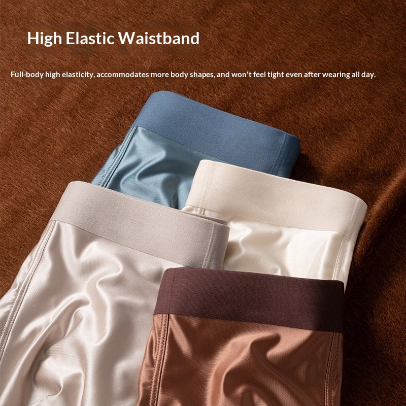 Léger Luxury Satin Ice Silk High-End Silk Antibactérien Hommes Sous-vêtements