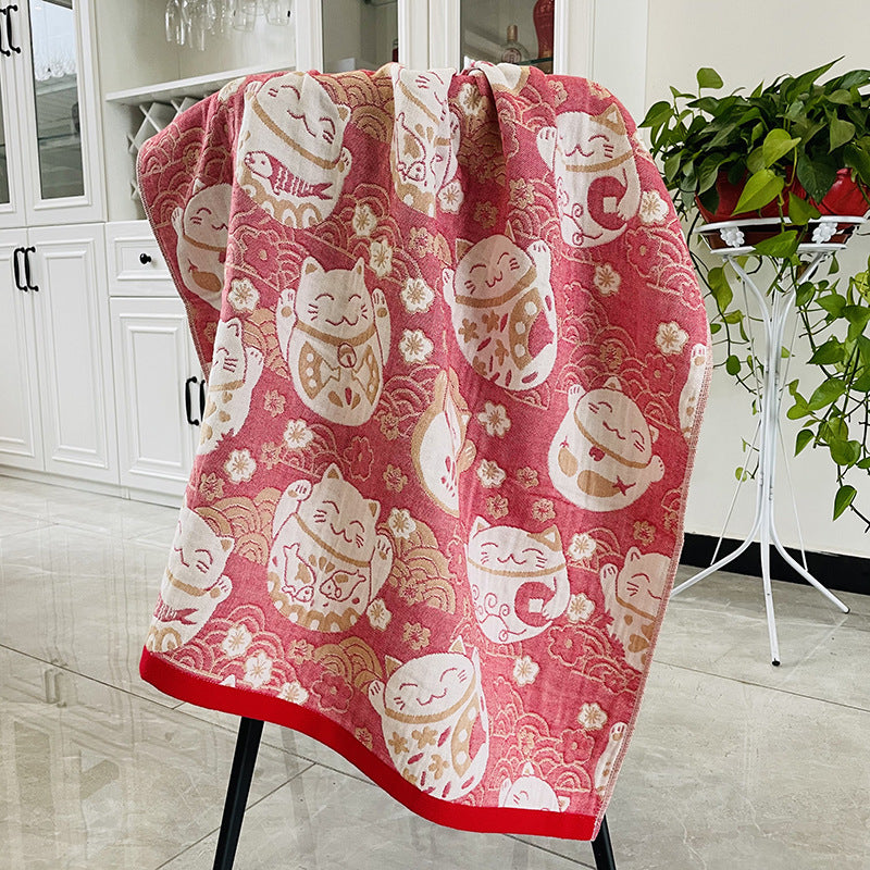 Serviette de bain en coton Gauze à quatre couches