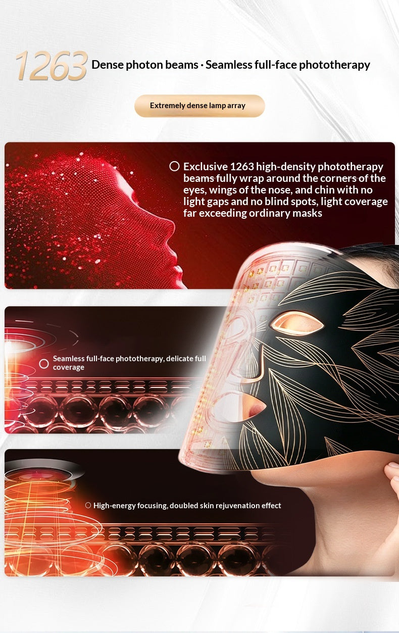 Masque visage photon pour appareil de beauté