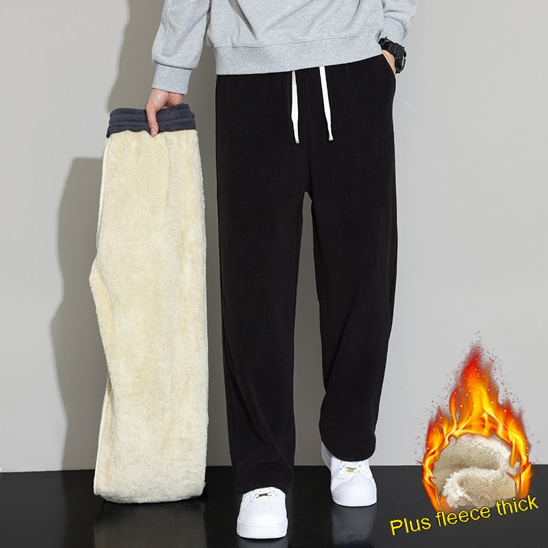 Pantalon casual en cachemire pour hommes d'hiver