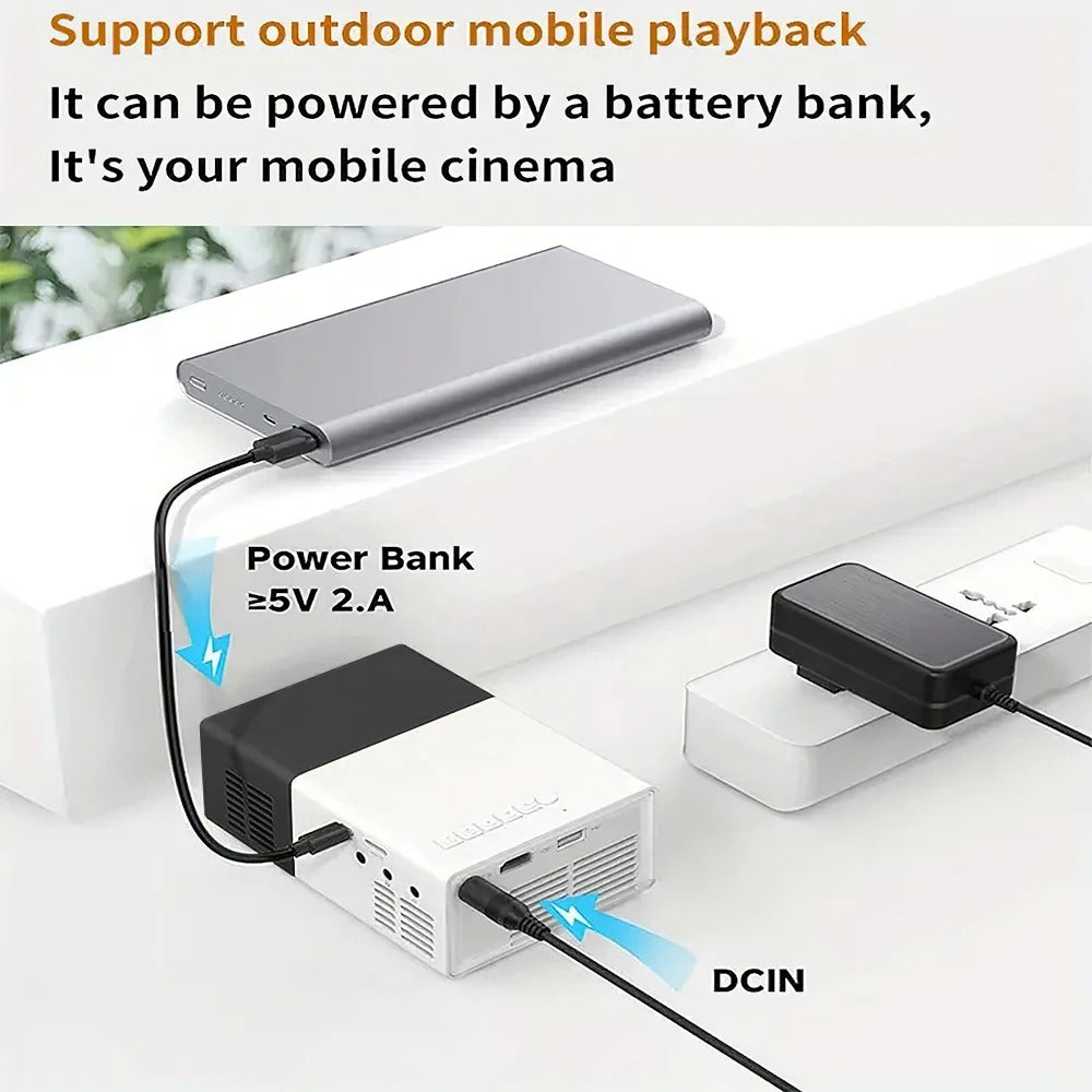 Projecteur portable avec support extensible