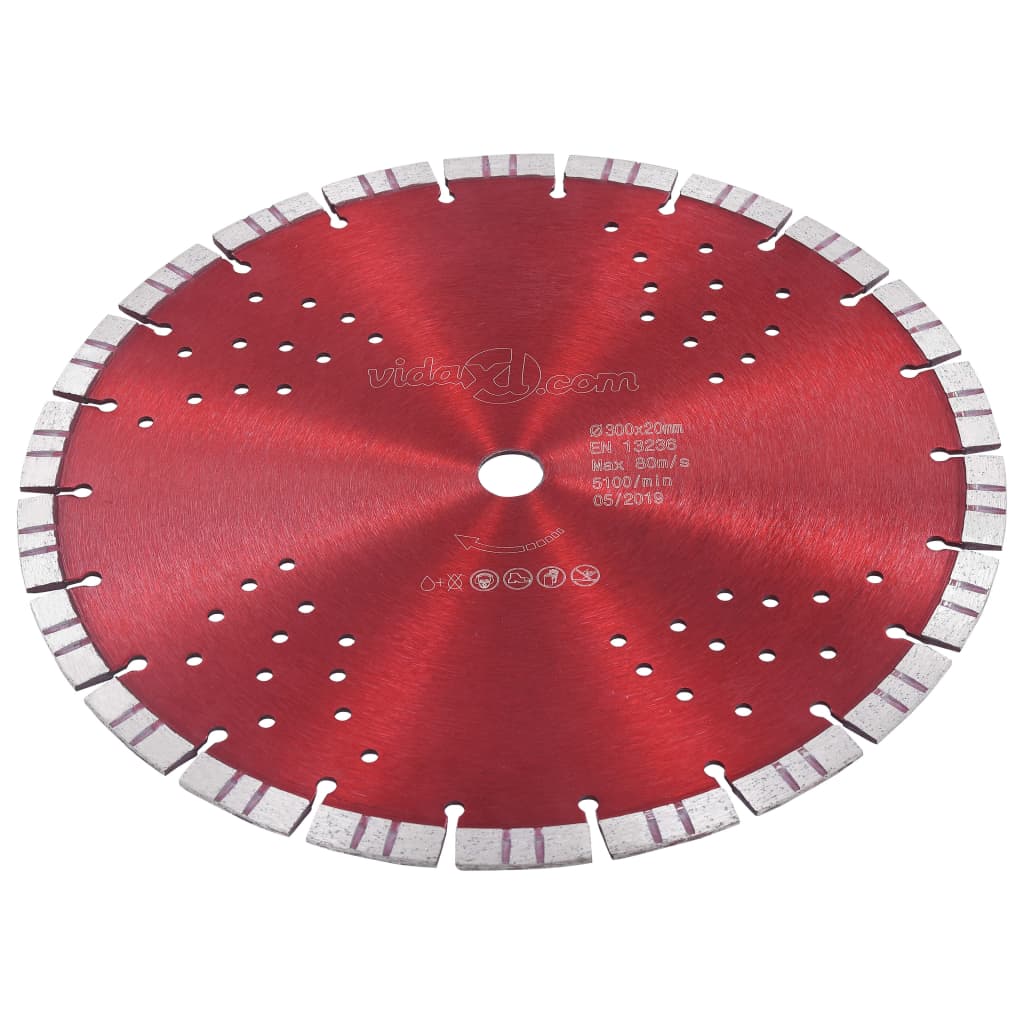 Disque de coupe diamant avec fonction turbo et trous