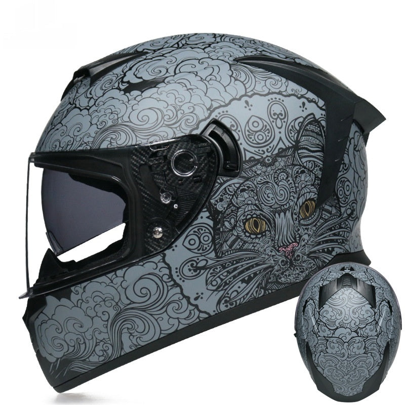 Casque de moto à double objectif pour hommes et femmes
