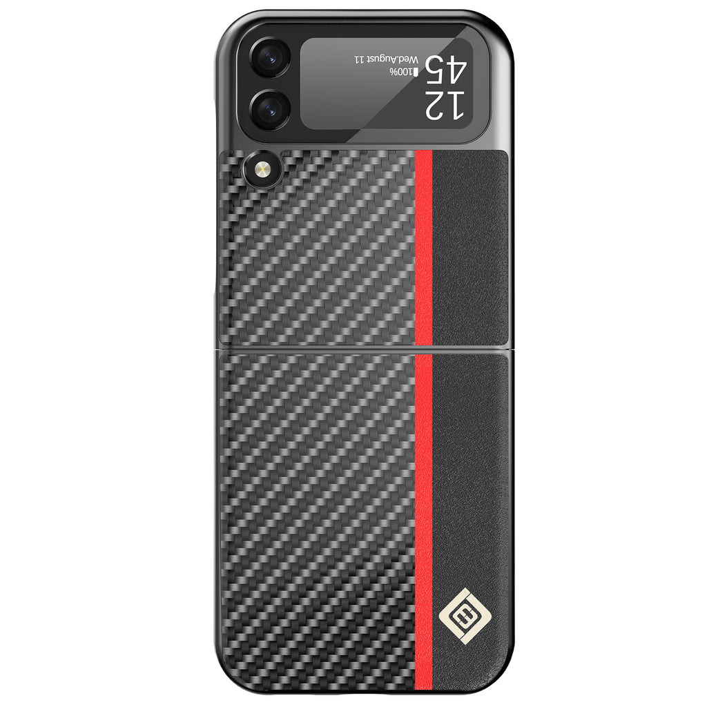 Fashion Carbon Fibre Étui téléphonique tout compris