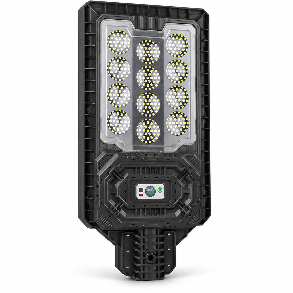 Solar Powered Motion Sensor Outdoor Light W7114 1 Noir pour Garden Yard Street Wall LED