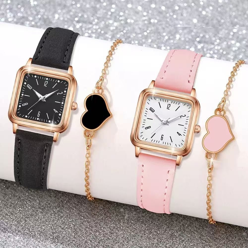 Montre Quartz pour femmes décontractées et élégantes
