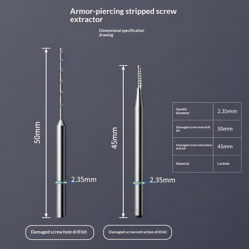 Extracteur à vis rayées de forage U8