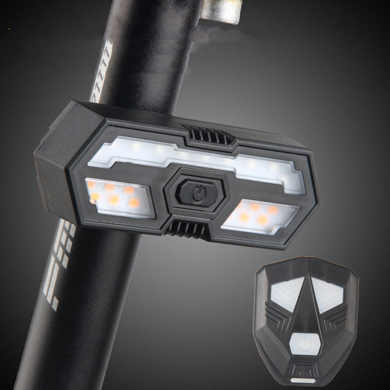 Remote Control Steering Tail Light Charge USB Imperméable Highlight avec avertissement Horn