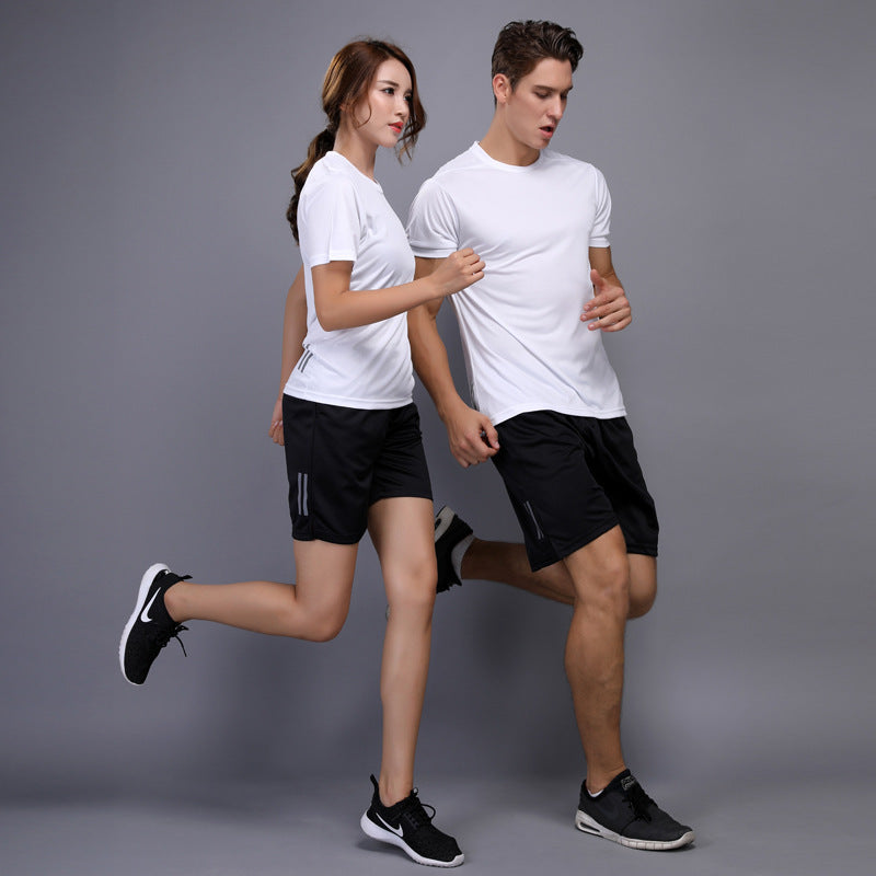 T-shirt de fitness sport occasionnel manches courtes