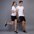 T-shirt de fitness sport occasionnel manches courtes