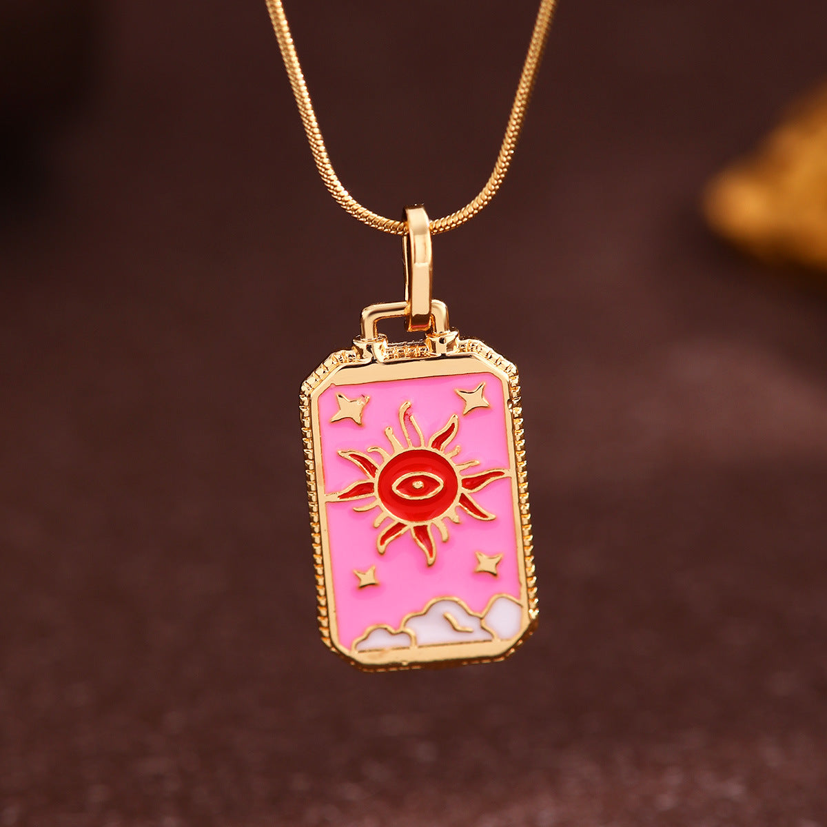 Pendentif Star Pendentif Rétro Collier en acier titane