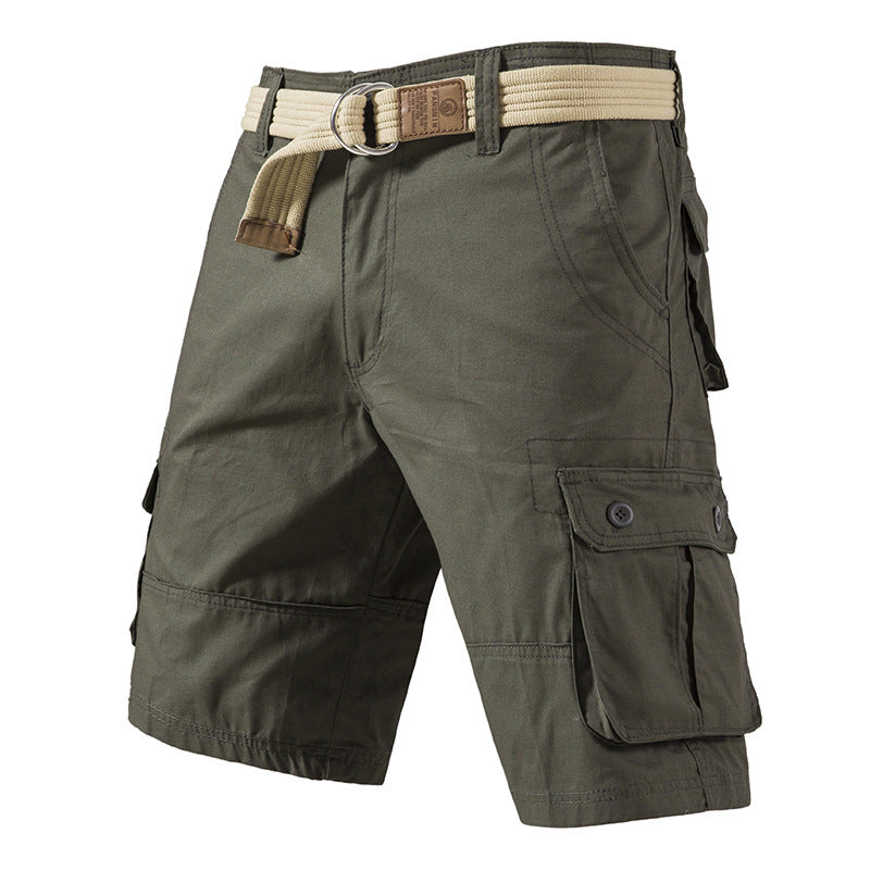 Homme Lavé Coton Multi Poche Casual Longueur du genou