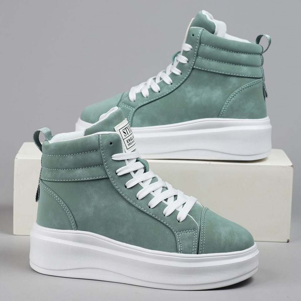 Couples Sneakers occasionnels élégants à quatre saisons de haute hauteur augmentant