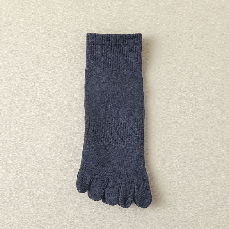 Été Longueur cheville Yoga Non-dérapant Pilates professionnels à cinq doigts Chaussettes