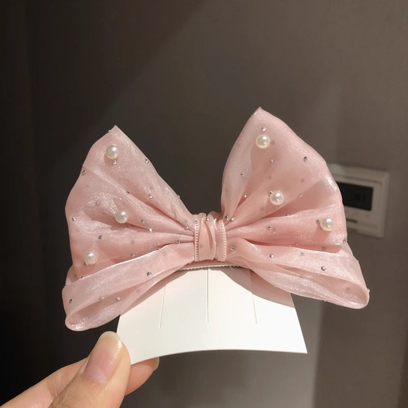 SpringSummer Kids Clip cheveux avec trois dimensions Pearl Big Bow