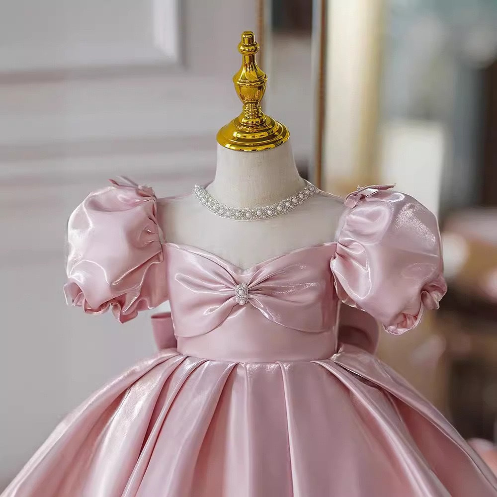 Robe de fille de fleur pour une petite fille Premier anniversaire
