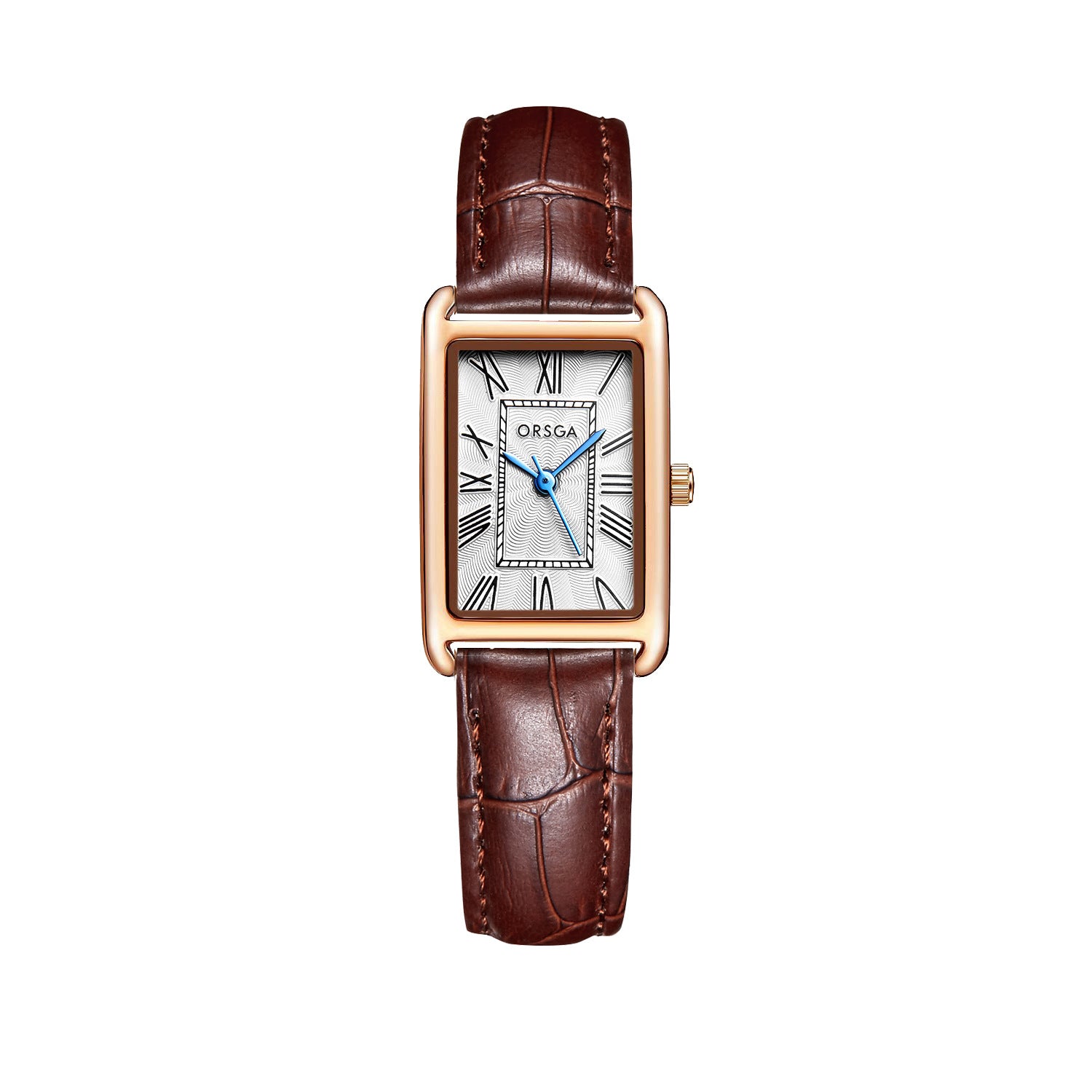 Montre Quartz en acier carré pour femmes mode