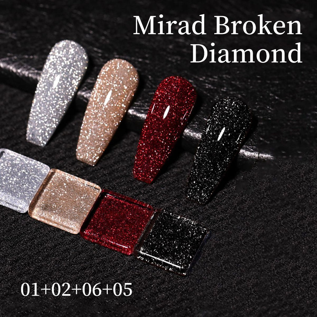 Flashy Reflective Nightclub style Glitter Gel de ongles
