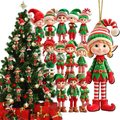 15Pcs Les ornements de Noël d'Elf vibrant