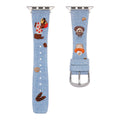 Retro-style Denim Loafers avec une bracelet de montre chiot