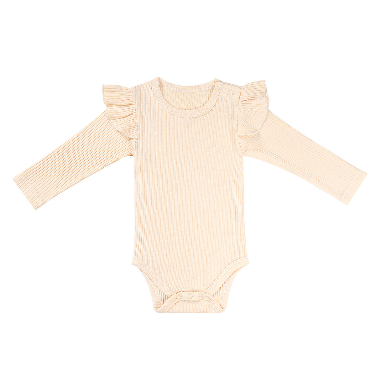 Mode bébé couleur solide épaisse onesie